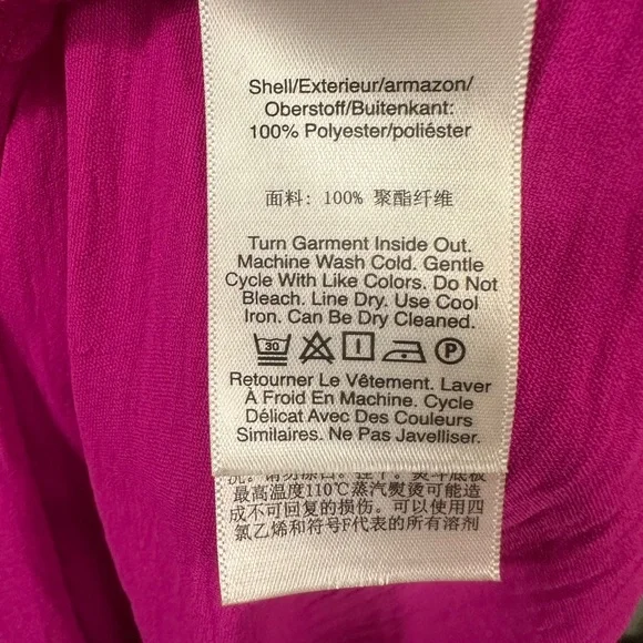 DKNY Fuchsia Button-Down Midi Dress - Picture 9 of 12